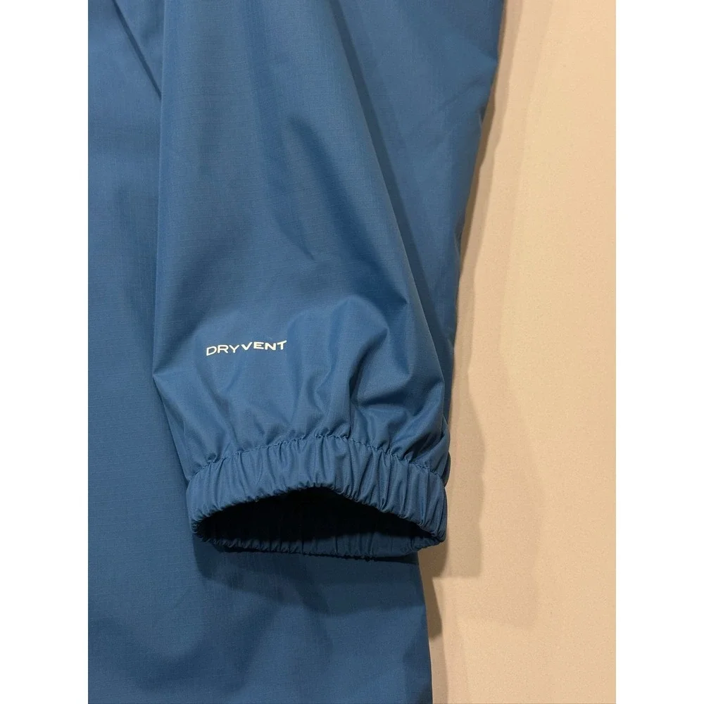The North Face Antora DryVent Jacket Mens Large Blue Black Waterproof Hooded